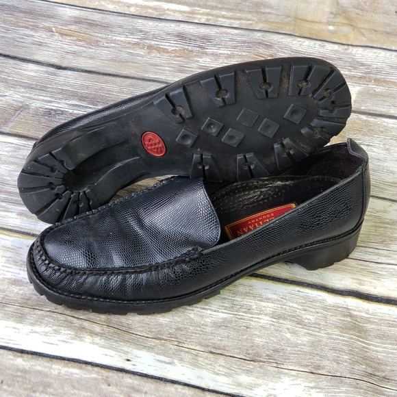 Cole Haan Country Black Lizard Slip On Loafer - Picture 2 of 4